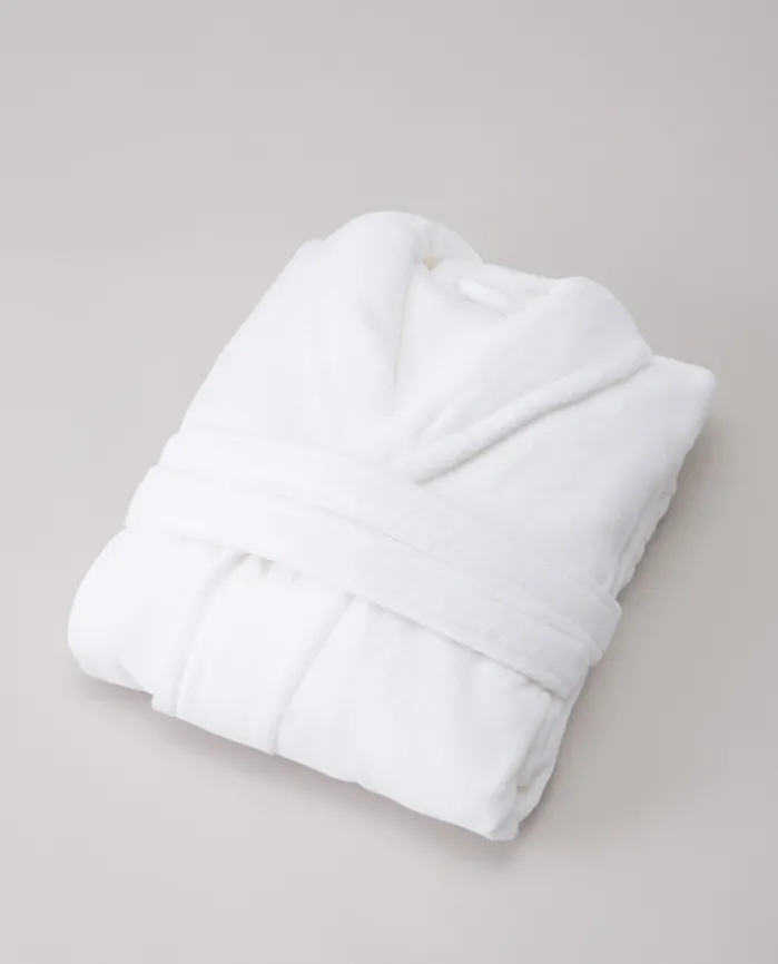 Hot Bassols Albornoz Velour Blanco