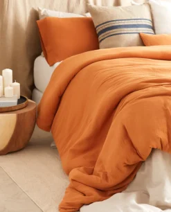 Store Bassols Funda Nórdica de Gasa Gauze Naranja