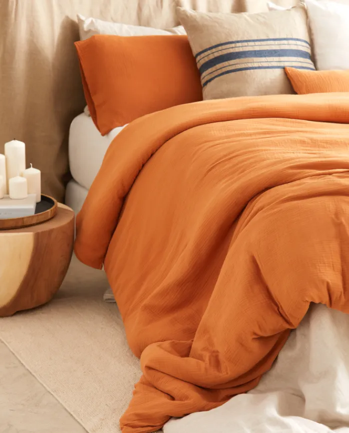 Store Bassols Funda Nórdica de Gasa Gauze Naranja