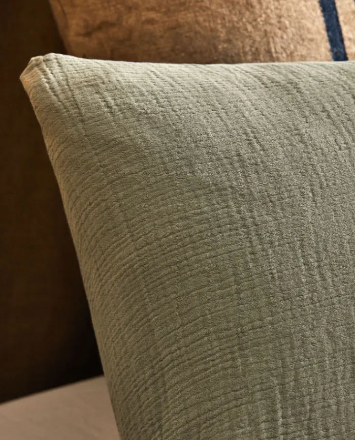 Shop Bassols Fundas de Almohada de Gasa Gauze Verde