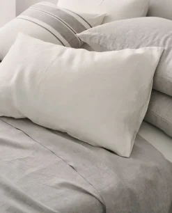 Store Bassols Fundas de Almohada Linen Blanco