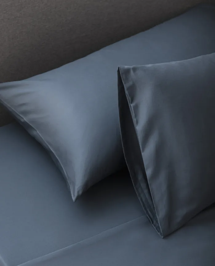 Best Bassols Fundas de Almohada Regnant Azul Mate