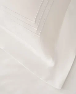 Fashion Bassols Fundas de Cojines Astoria Blanco (Pack 2 unidades)