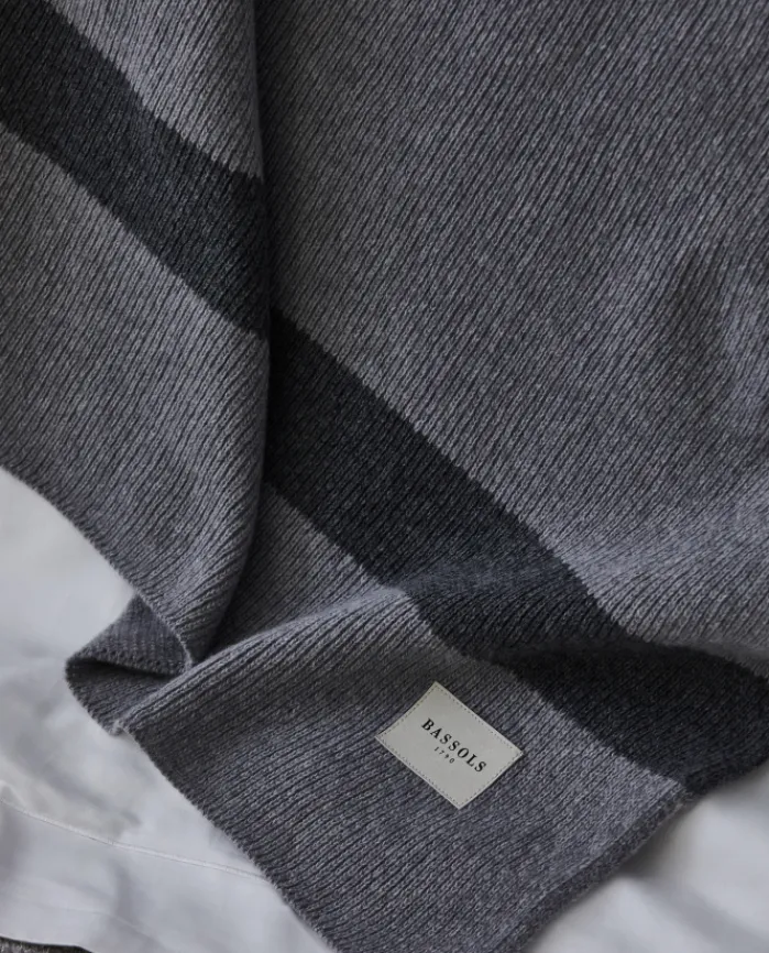 Flash Sale Bassols Manta de Tricot Elisenda Gris