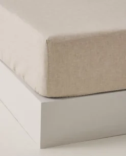 Shop Bassols Sábana Bajera Linen Beige