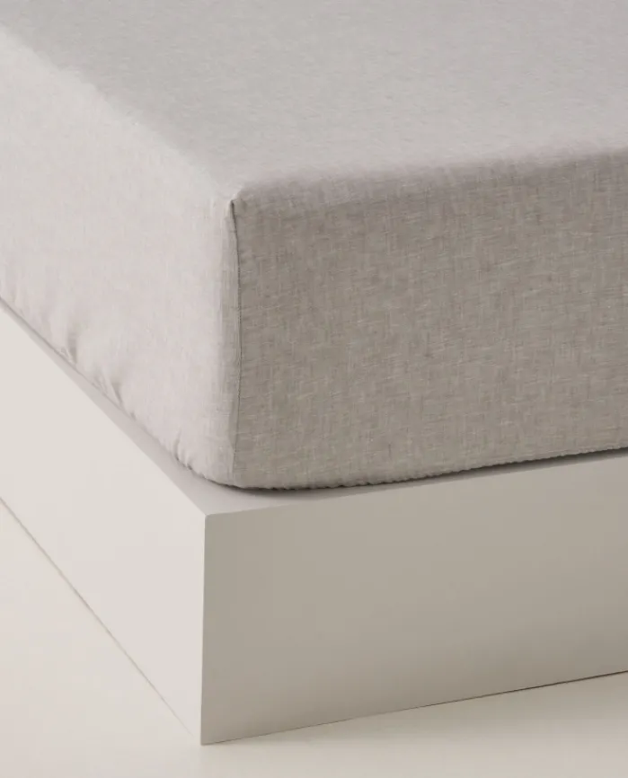 Flash Sale Bassols Sábana Bajera Linen Gris