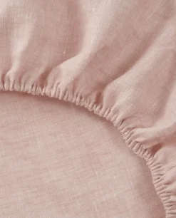 Outlet Bassols Sábana Bajera Linen Rosa