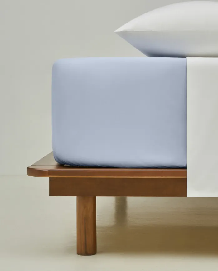 Best Sale Bassols Sábana Bajera Percal 200 Azul
