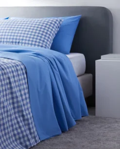 Cheap Bassols Sábana Encimera Cotton Azul