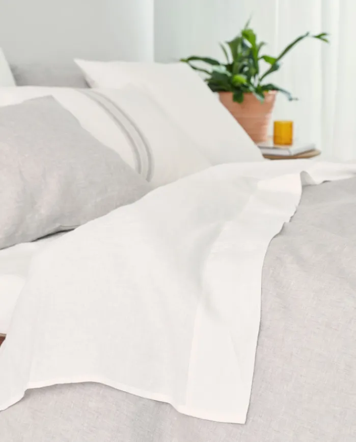 Discount Bassols Sábana Encimera Linen Blanco
