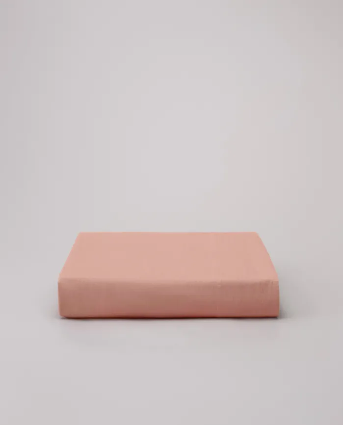 Best Sale Bassols Sábana Encimera Sahara Rosa Mate de Algodón Lavado